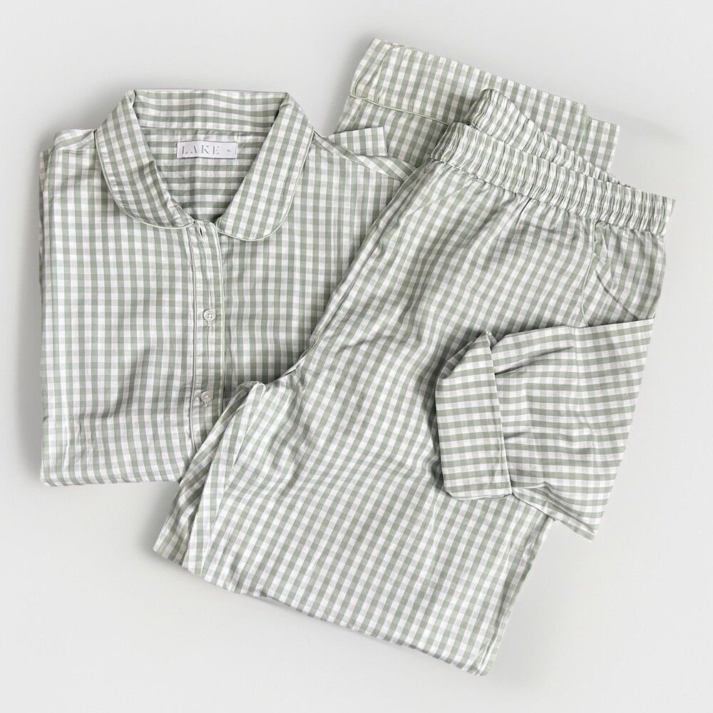 Lake Pajamas Pajama Set Cotton Plaid Traditional